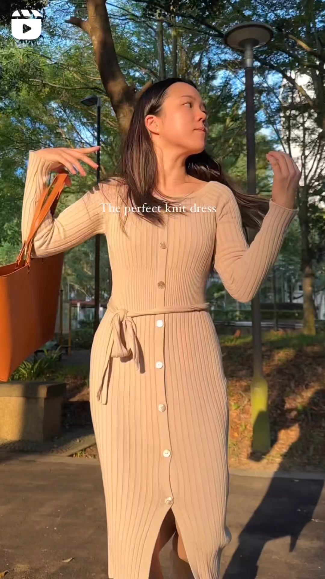 hello ronron Sylvie Dress Cream | Button-embellished off-shoulder ribbed knit midi dress
