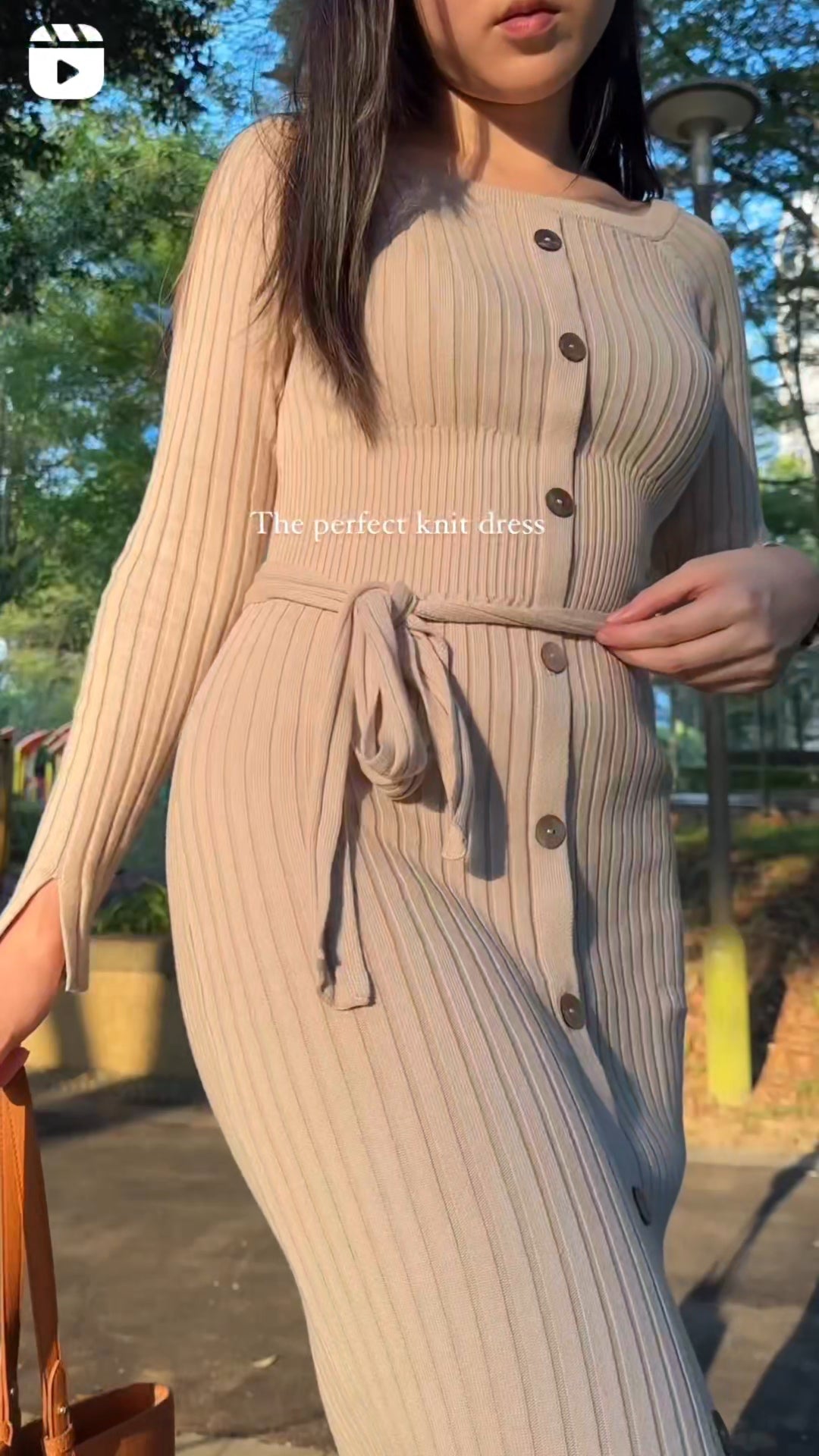 hello ronron Sylvie Dress Cream | Button-embellished off-shoulder ribbed knit midi dress