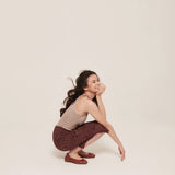 hello ronron | Rosa Top Latte | Tie-detailed ribbed knit halter top