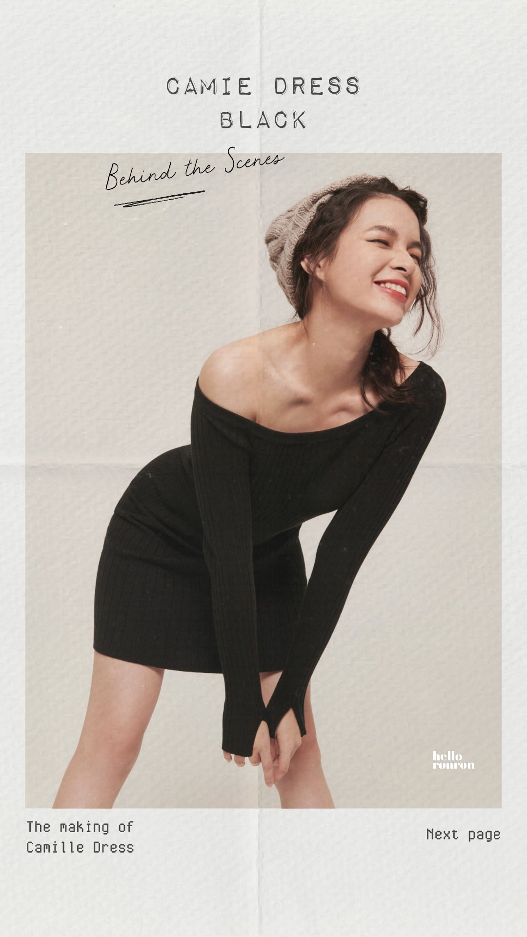Making of Camille Dress Black