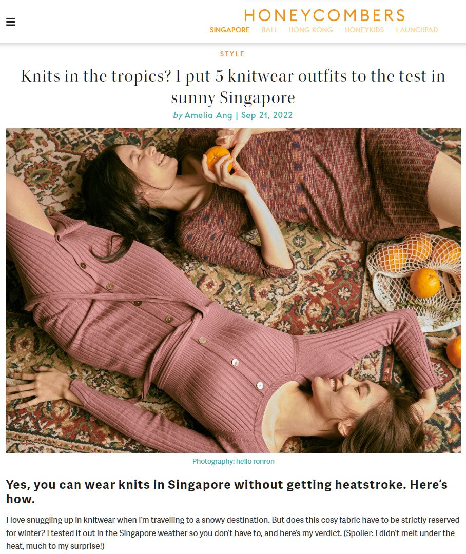 Knits in the tropics? I put 5 knitwear outfits to the test in sunny Singapore — Honeycombers