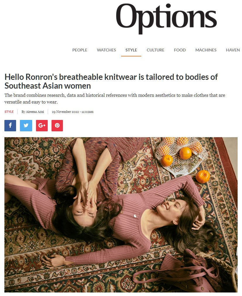 Hello Ronron's breatheable knitwear is tailored to bodies of Southeast Asian women — Options The Edge