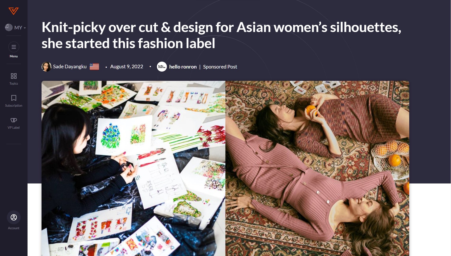 Knit-picky over cut & design for Asian women’s silhouettes, she started this fashion label —  Vulcan Post