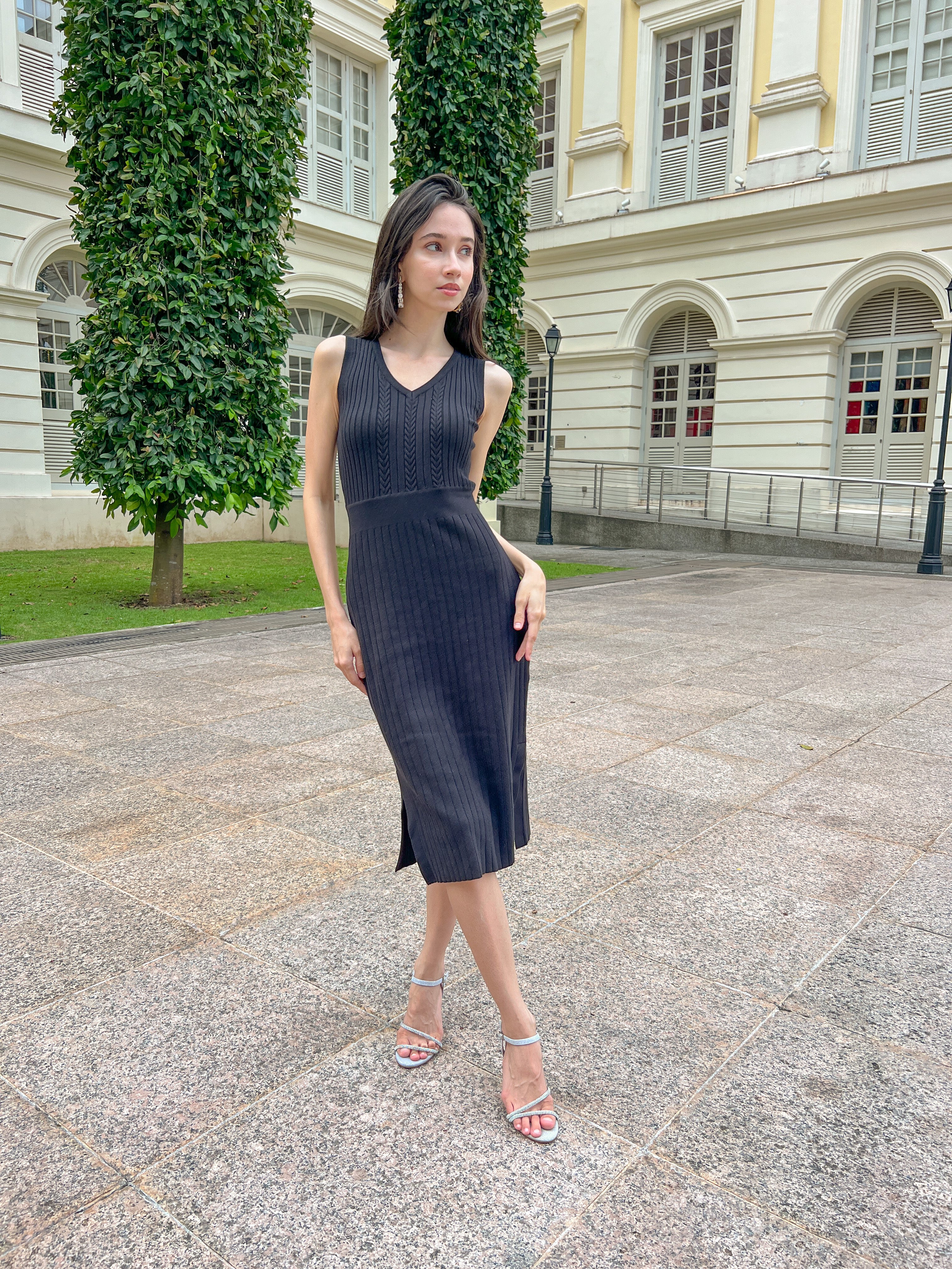 hello ronron Angelique Dress Black DR011-BLK UGC