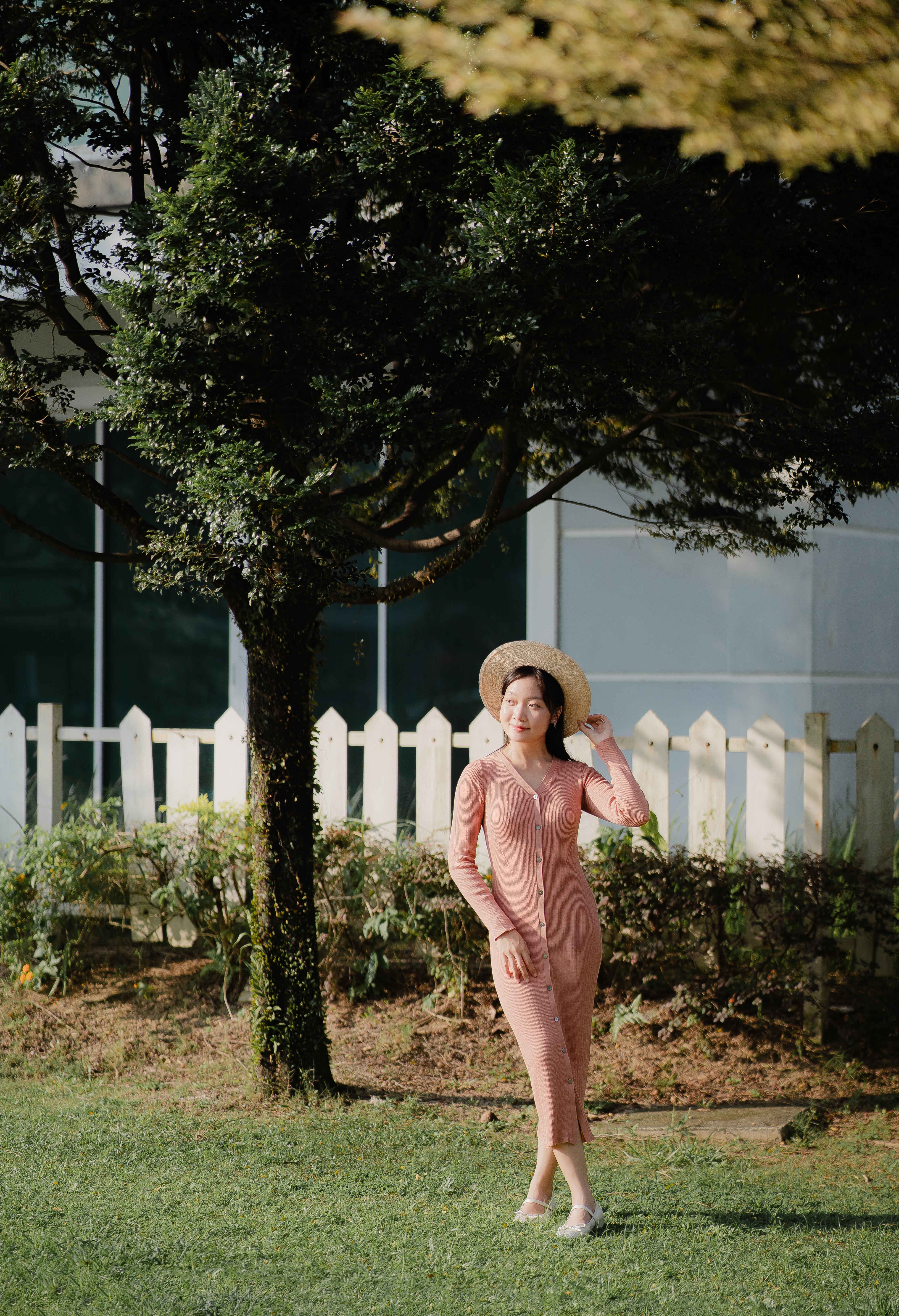 hello ronron | UGC | DR044-RWP Sophia Dress Rosewood Pink