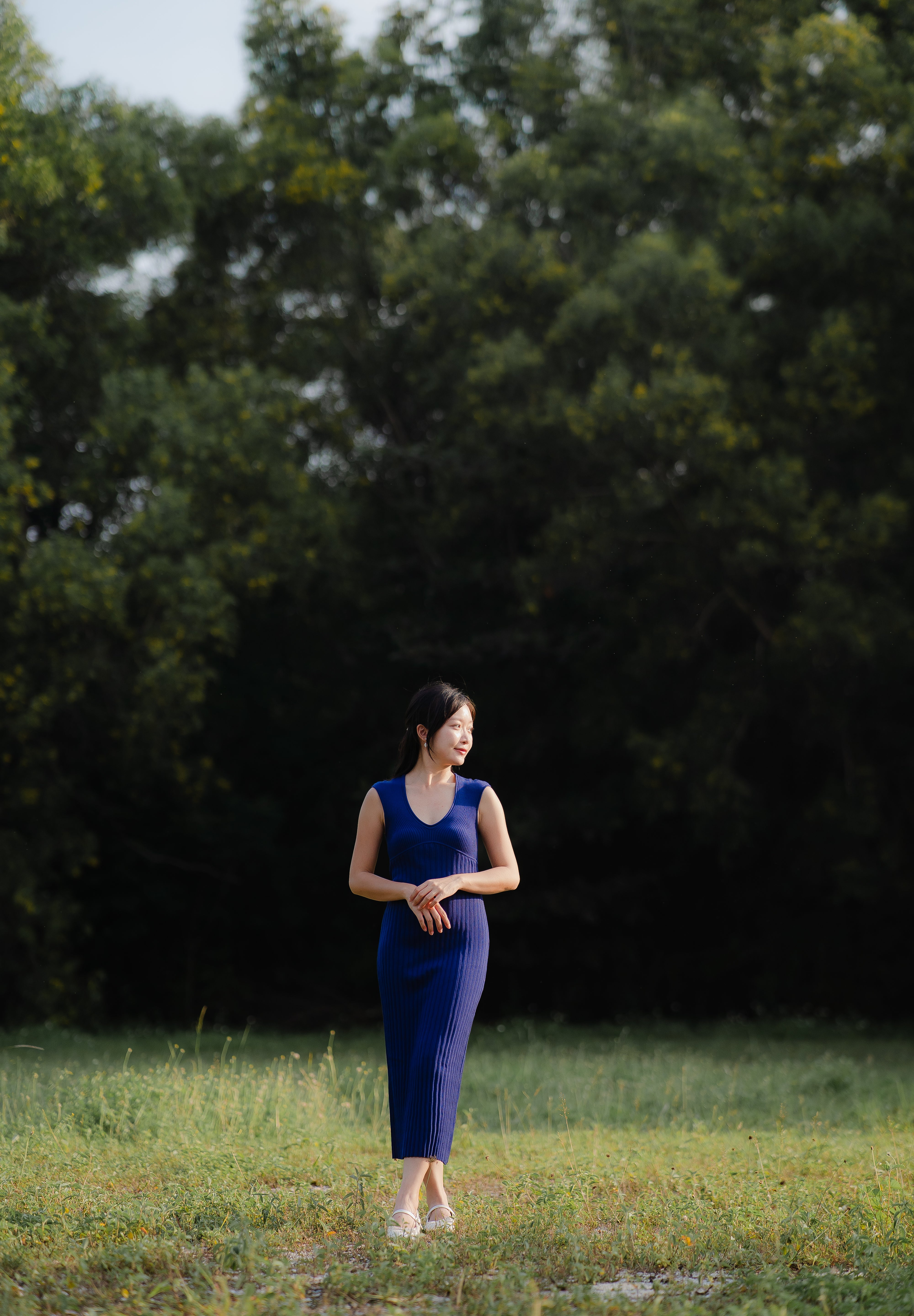 hello ronron | UGC | DR047-NBLU Catherine Dress Navy Blue