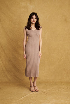 Gabrielle Dress Almond