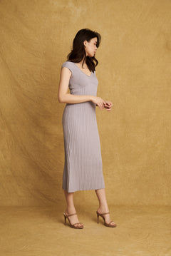 Catherine Dress Silver Gray