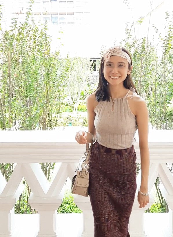 hello ronron | Rosa Top Latte | Hera Skirt Evening TP002-LAT SK002-EVE