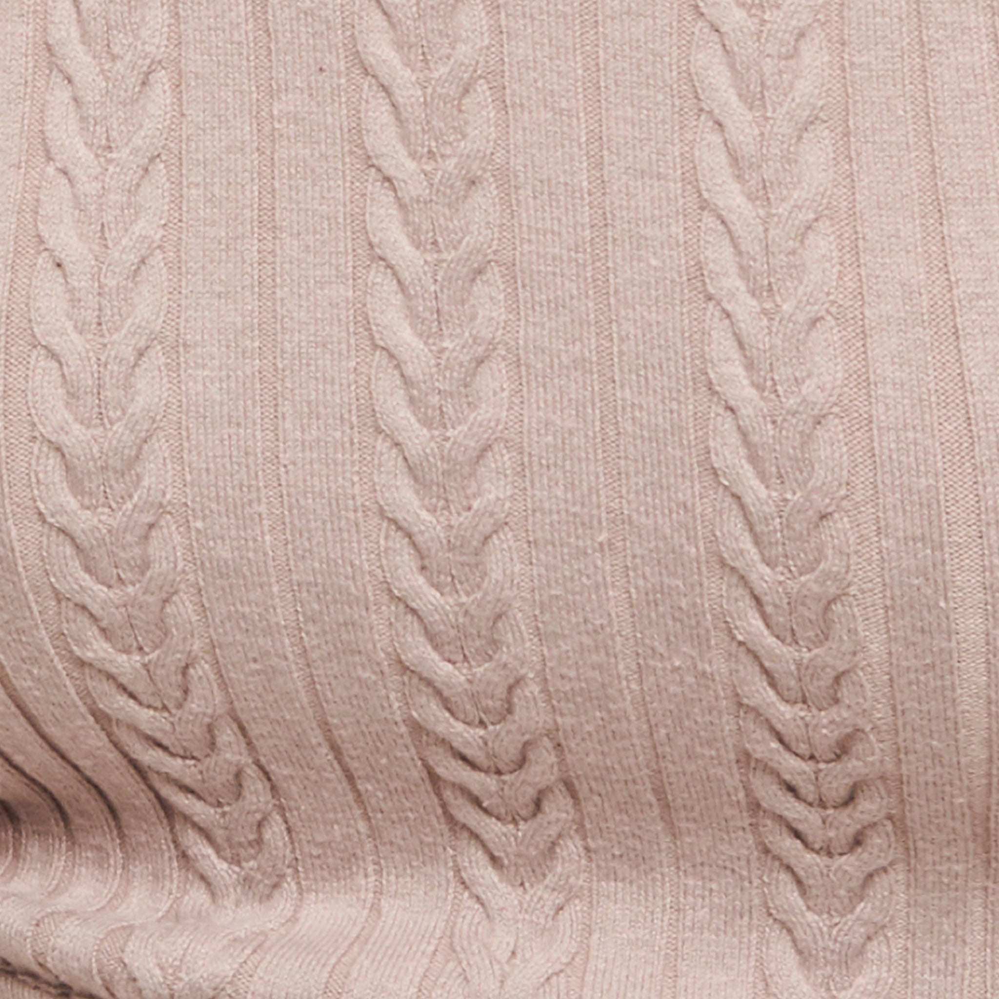 hello ronron | Angelique Dress | V-neck braided cable knit midi dress