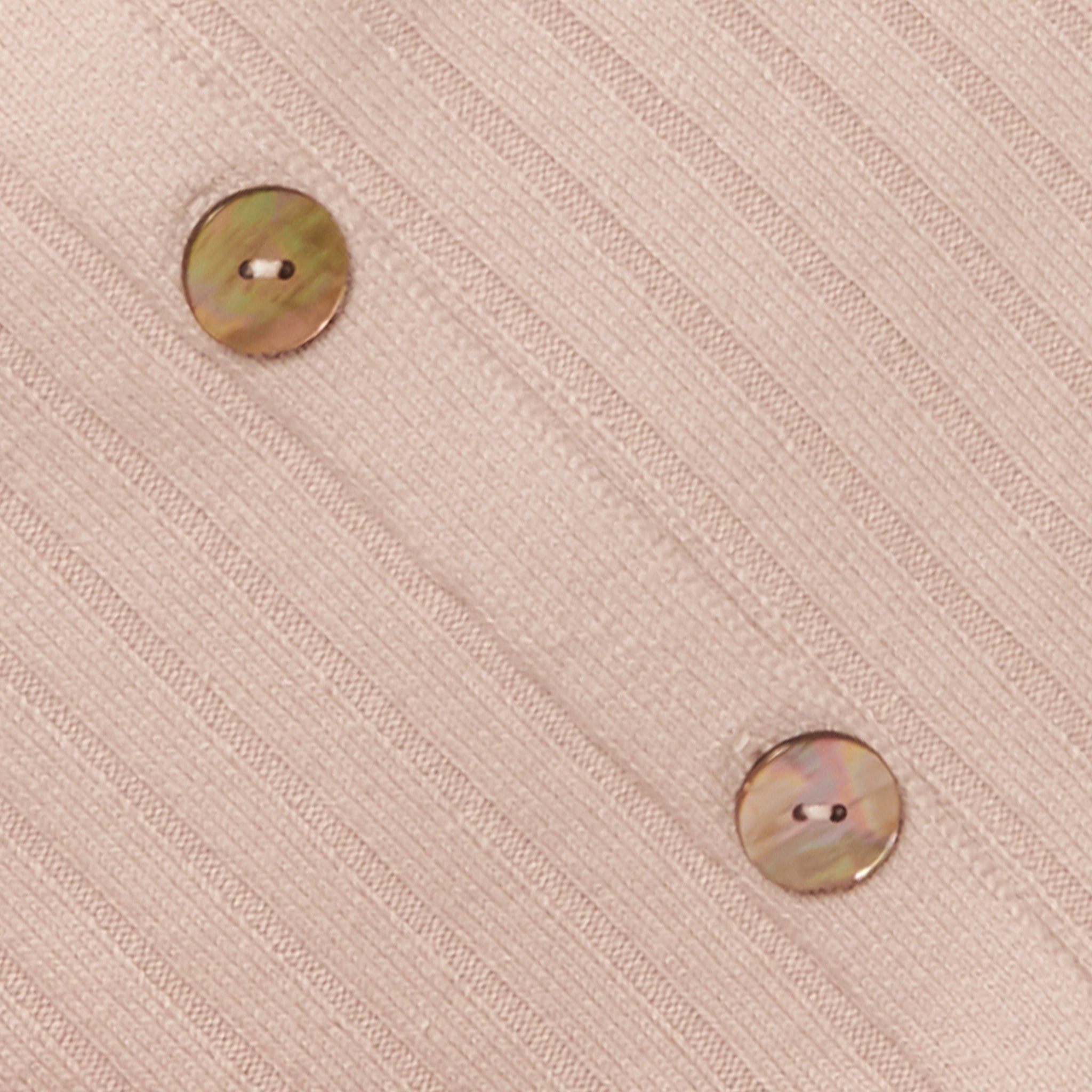 hello ronron | Sylvie Skirt & Dress | Button-embellished ribbed knit midi skirt | close-up