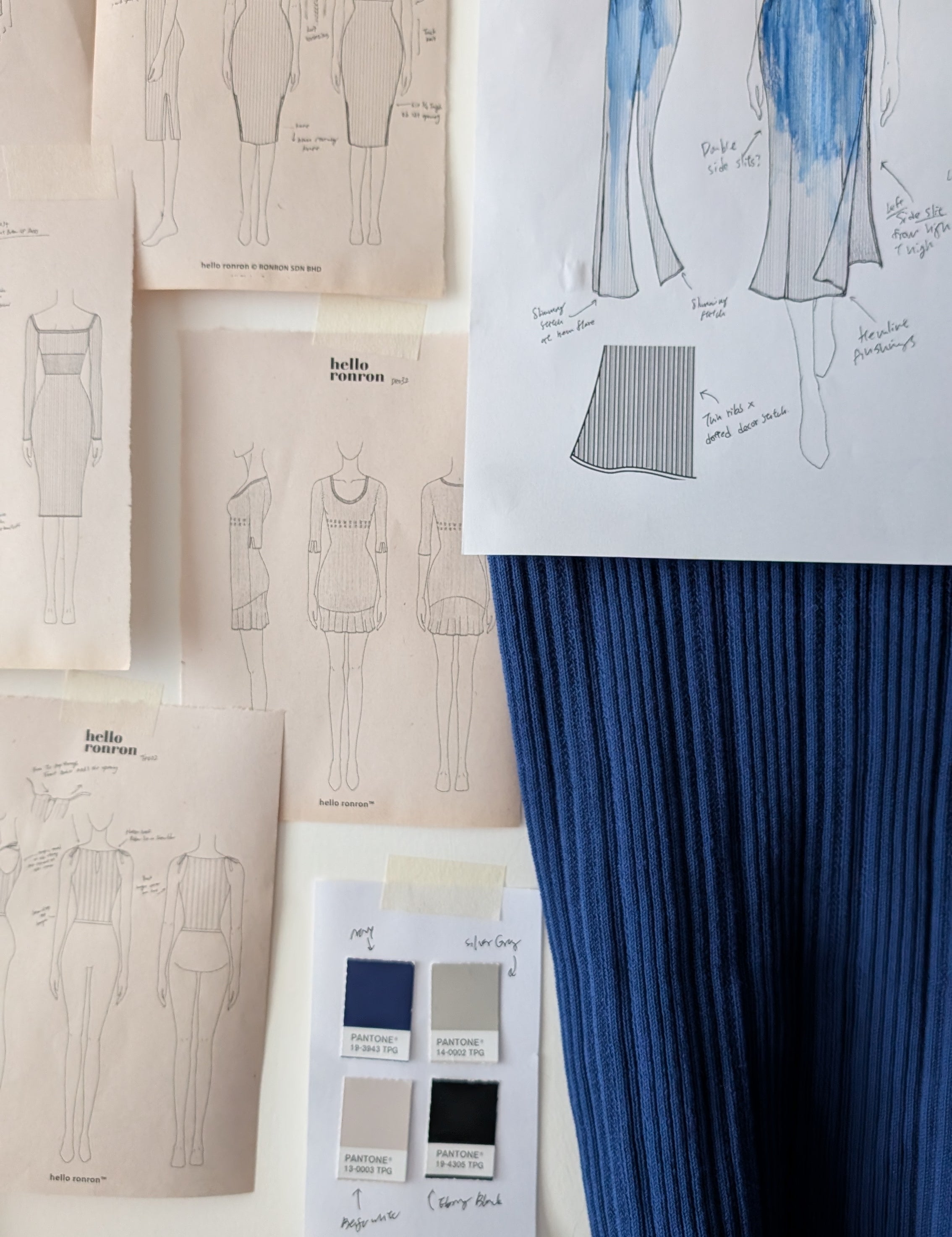 hello ronron | Behind the Scenes Sketches