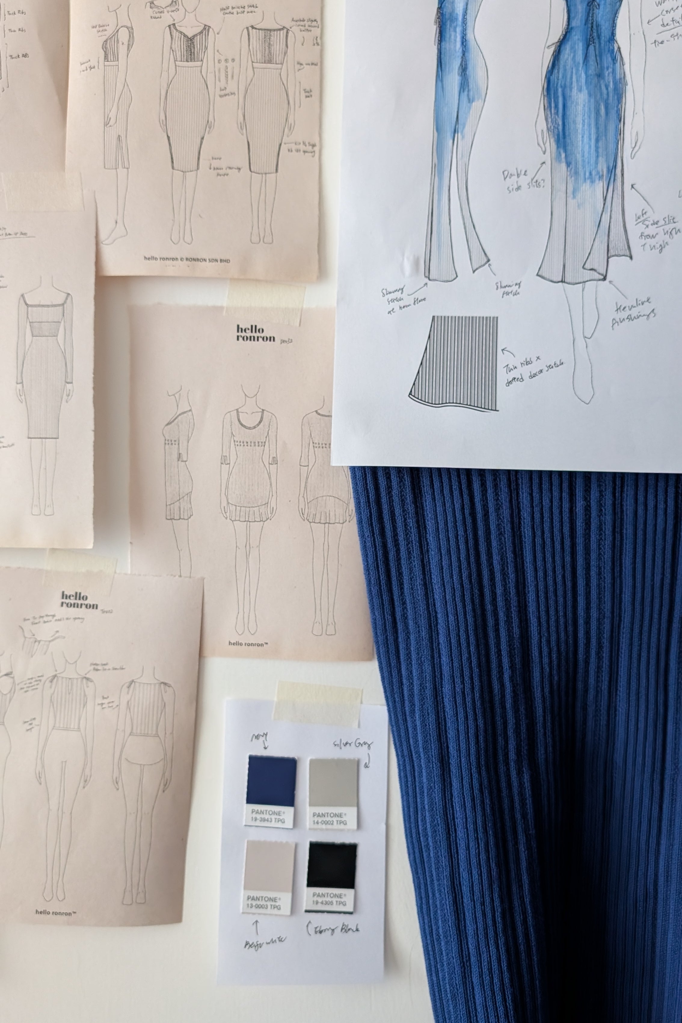 hello ronron | Behind the Scenes Sketches