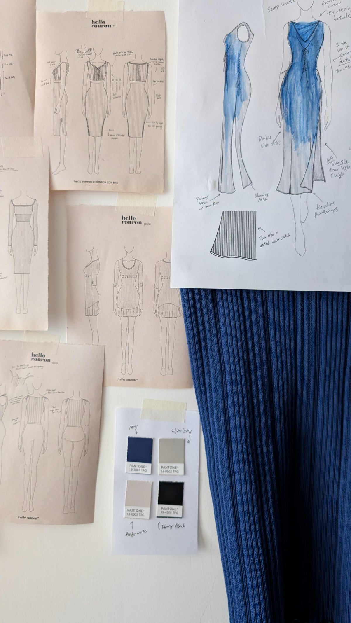 hello ronron | Behind the Scenes Sketches