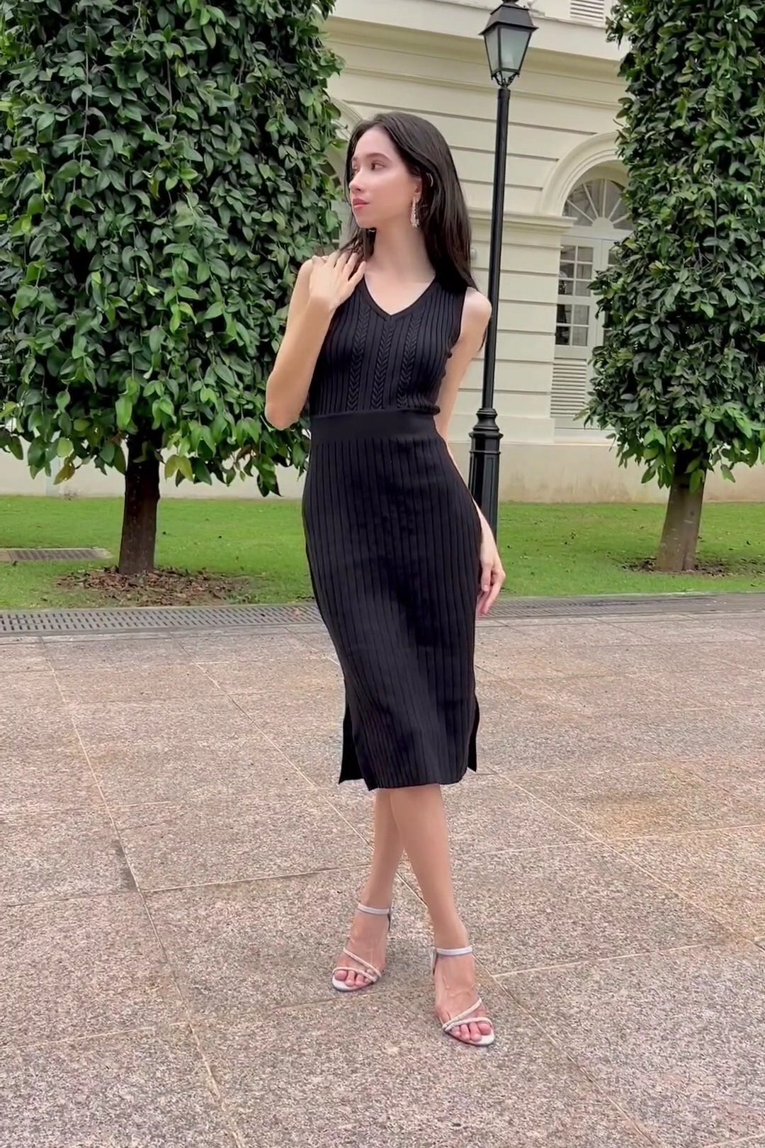 hello ronron Angelique Dress Black styled by Vahbiz