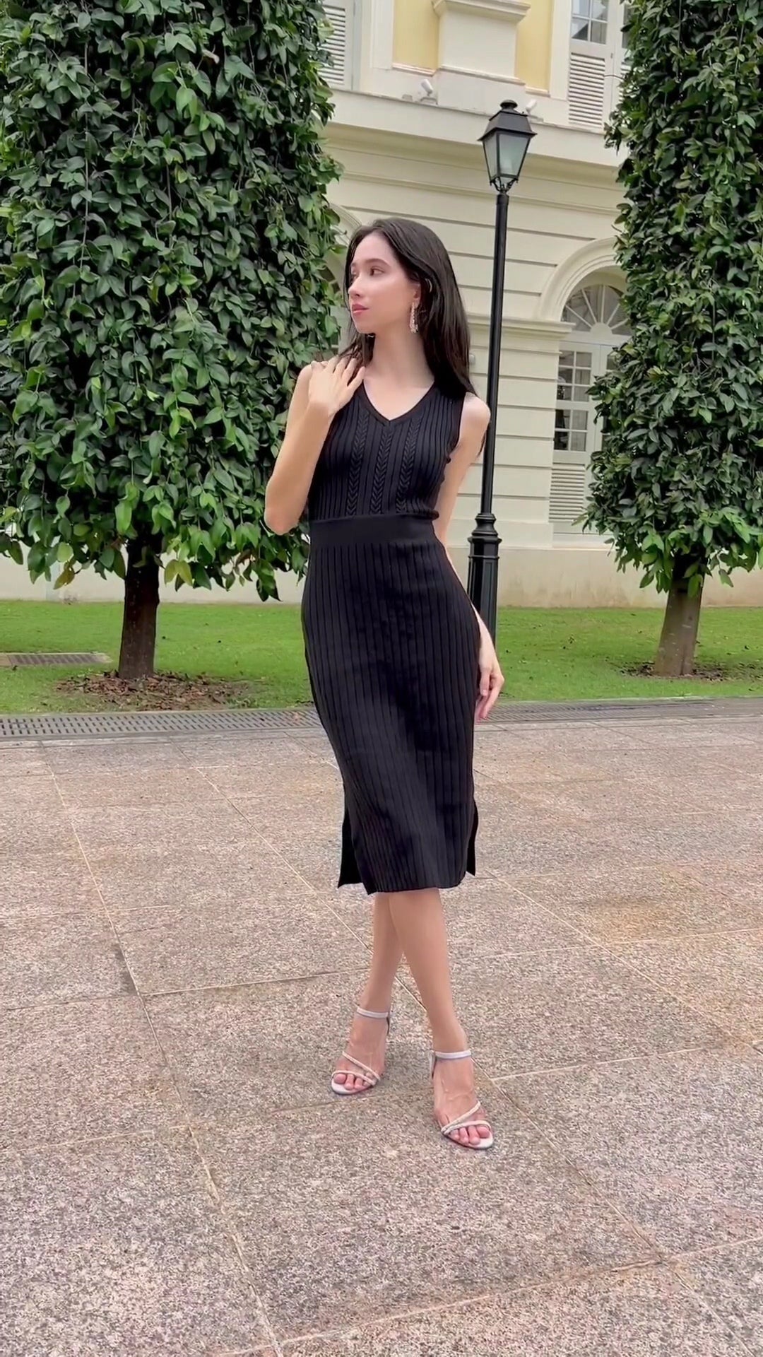 hello ronron Angelique Dress Black styled by Vahbiz