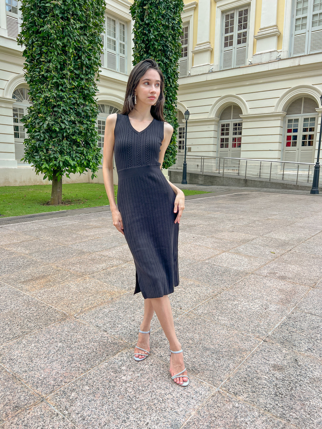 DR011-BLK Angelique Dress Black UGC