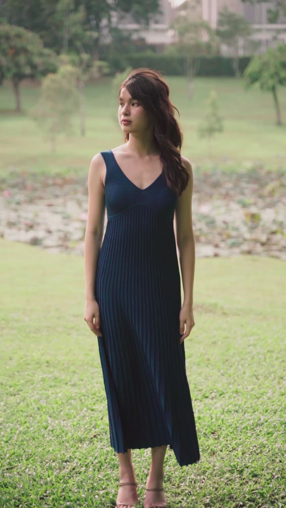 hello ronron | DR042-TEAL Helena Dress Teal