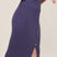 hello ronron | Sylvie Skirt Very Peri | Button-embellished ribbed knit midi skirt