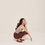 hello ronron | Hera Skirt Evening | Mouliné ribbed knit midi skirt